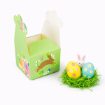 Cake star Velikonoční krabička světle zelená 10x10x7,5cm