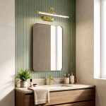 Koupelnové nástěnné LED svítidlo SWE019-1W Gold OSW-20118