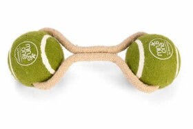 Beeztees Minus One 2 tenisové míčky na laně 6cm / Hračka pro psy (KF-625636)