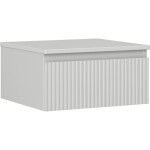 MEXEN/S - Rivel koupelnová skříňka pod umyvadlo 50 cm s deskou, 1 šuplík, reliéf , šedá mat 91A20-05023-1-BFC62