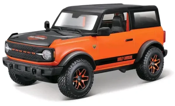 Maisto Harley-Davidson Custom 2021 Ford Bronco černo-oranžová