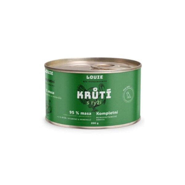Louie konzerva Krůtí s rýží Hmotnost: 200g