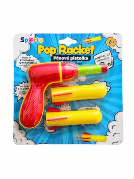 SPORTO Pop Racket Pěnová pistolka