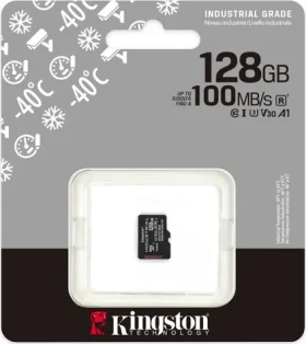Kingston microSDXC 128GB Industrial / Paměťová karta / UHS-I V30 / U3 / Class 10 (SDCIT2/128GBSP)