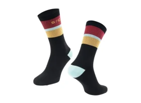 Force Stripe dlouhé ponožky černá vel. L-XL (EU 42-46)