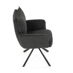 Jídelní židle, šedá, manšestrová látka, HC-X1128 GREY2