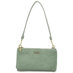 Stylová dámská semišová kabelka na rameno Amanda, zelená