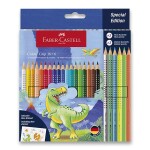 Faber-Castell Colour Grip Dino sada akvarelových pastelek 24 ks