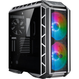 Cooler Master MasterCase H500P MESH ARGB šedá / E-ATX / 2x USB 3.0 / 2x 200 LED+1x140mm / bez zdroje / průhledná bočnice (MCM-H500P-MGNN-S11)