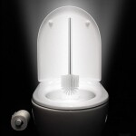 Erga Silka, silikonový WC kartáč, bílý-chromový, ERG-YKA-V.WCZB-SILKA