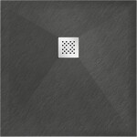 MEXEN - Stone+ Sprchová vanička čtvercová 100x100, antracit 44711010