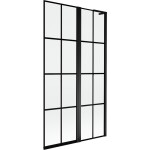 MEXEN/S - Mist L vanová zástěna 2-křídlová pravá 100 x 150, černá kratka, černá 8A9L-100-011-70-77-P