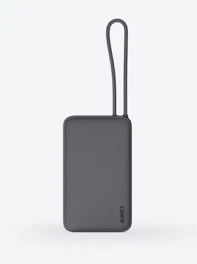 Aukey Spark Sling PB-Y53 šedá / Powerbanka / 10 000 mAh / USB-C kabel