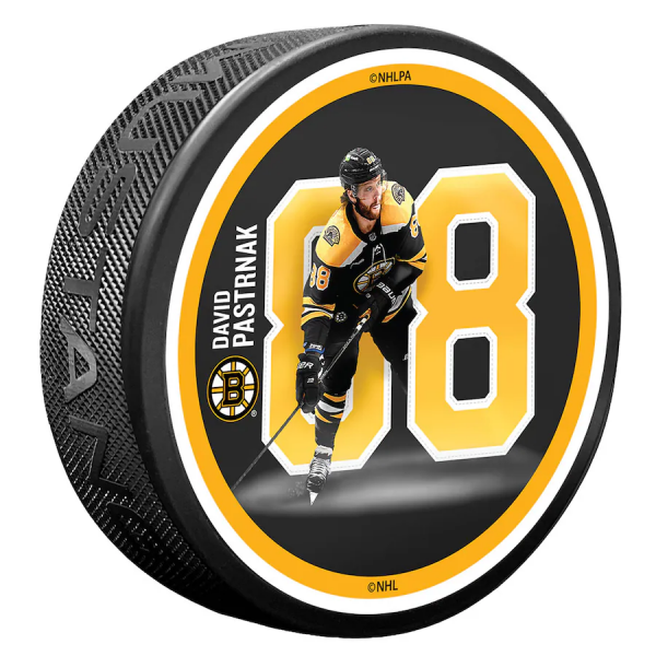 Mustang Puk Boston Bruins David Pastrňák #88 Breakout Series Puck