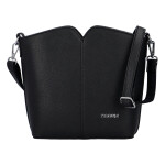 Praktická dámská koženková kabelka Ankica, černá