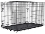 DOG FANTASY Klec skládací XXL 2 dveře / Klec pro psy / 121 x 74 x 82 cm / kov, plast (454-907025)