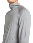 Pánská merino mikina ICEBREAKER Mens 150 MerinoFine Ace LS Zip Hoodie, Proto Grey velikost: M