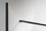 POLYSAN - ZOOM LINE BLACK čtvrtkruhová sprchová zástěna 900x900, čiré sklo, levá ZL2615BL