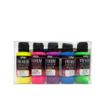 Vallejo Premium Color Set 62102 Premium Fluo Color 5x60 ml.