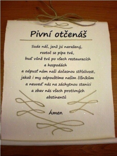 Bene Pergamen - desatero - Pivní Otčenáš