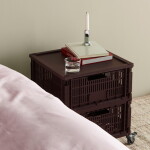 HAY Svícen Arcs Small Mirror, stříbrná barva, kov