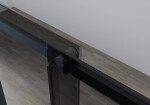 CERANO - Sprchový kout Santoro L/P - 6 mm - černá matná, grafitové sklo - 120x70x195 - posuvný CER-425470