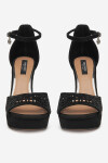 Sandály NINE WEST TS6218-01 Látkový materiál