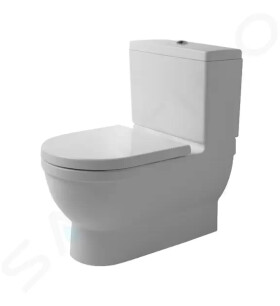 DURAVIT - Starck 3 WC kombi mísa, Vario odpad, s HygieneGlaze, alpská bílá 2104092000