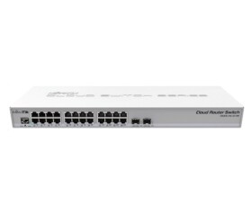 MikroTik Cloud Router Switch CRS326-24G-2S+RM, 800MHz CPU,512MB RAM, 24xLAN, 2xSFP+ slot, vč. L5 EDF_1015806