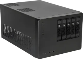 SilverStone SST-CS351B černá / NAS skříň / µATX / 5x 3,5”/2,5” disk / SAS-12G a SATA-6G (SST-CS351B)
