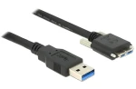 Delock USB 3.0 Typ-A (M) - Micro-B (M) se šrouby 1 m / Kabel USB 3.0 (83597)