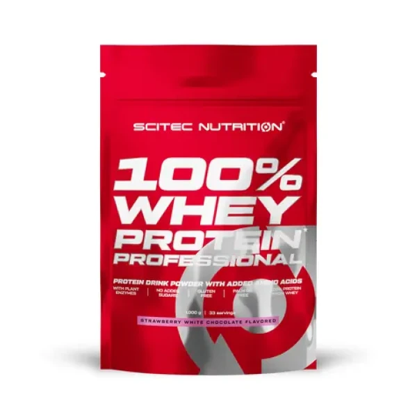 Scitec Nutrition 100% WP Professional 1000 g strawberry white chocolate (14443)