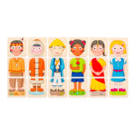 Puzzle - Lidé a povolání z celého světa, v dř. krabičce