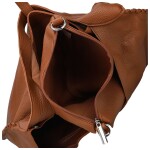 Trendy dámský koženkový set kabelek Lusiana, hnědý