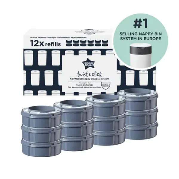 Tommee Tippee Twist Click Náhradní Kazety Výhodné Balení, 12 ks (85102212)