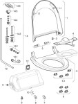 Geberit Aquaclean náhradní díl - Zásuvný kolík pro WC sedátko/víko pro 4000 242.175.00.1