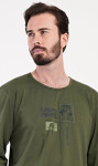 Pánské pyžamo dlouhé Sunshine paradise khaki XXL