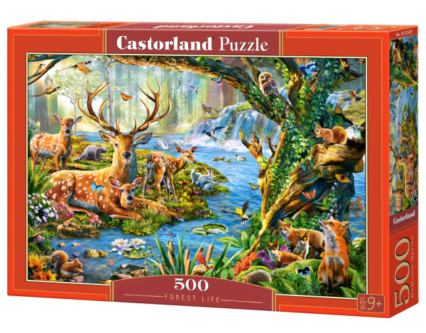 Puzzle Castorland 500 dílků - Život v lese