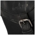 Trendy pánská kožená ledvinka GW Eckhart, černá