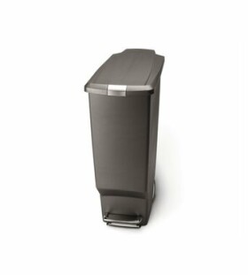 Simplehuman Pedálový odpadkový koš – 40 l / úzký/ šedý plast (CW1363)