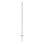 Plastový sloupek pro elektrický ohradník, délka 125 cm, 9 oček, bílá