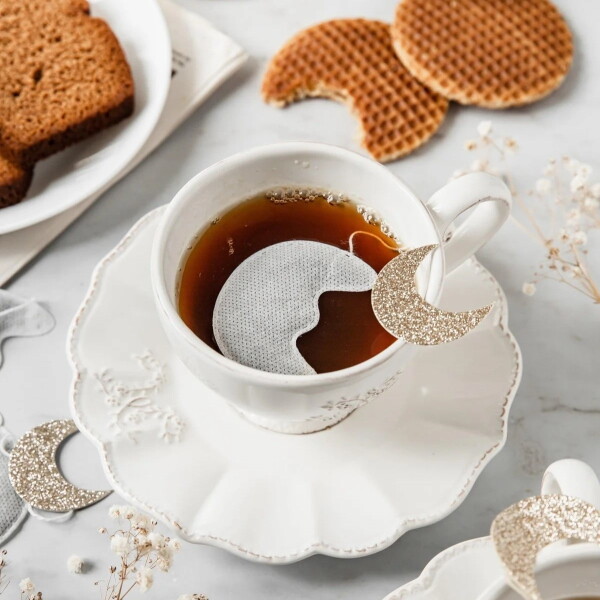 TEA HERITAGE Zelený čaj s jasmínem Moon 5 ks, oranžová barva, textil