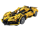 Mamido Stavebnice sportovní auto 422 dílků žluté