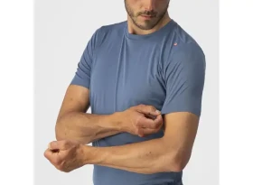 Castelli Tech 2 Tee pánské triko krátký rukáv Light Steel Blue vel. M