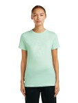 Dámské merino triko s krátkým rukávem ICEBREAKER Wmns 150 Tech Lite III SS Tee Hike Path, Mint velikost: XL