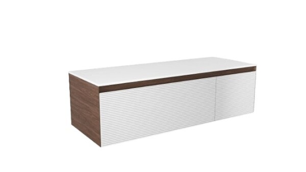 Koupelnová skříňka s krycí deskou Naturel Monza 119x30x45 cm ořech mat MONZA120WND MONZA120WND