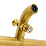 Vanová baterie SAT Aurum bez sprchového setu 150 mm broušená zlatá SATBAUR222BG SATBAUR222BG