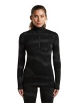 ICEBREAKER Wmns Merino 260 Tech Vertex LS Half Zip Chillwave, Black/Obsidian/J (vzorek) velikost: S