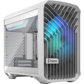 Fractal Design Torrent Nano RGB TG Clear Tint bílá / Mini-ITX / 2x USB-A 3.2 / 1x USB-C 3.2 / bez zdroje / prach filtry (FD-C-TOR1N-05)