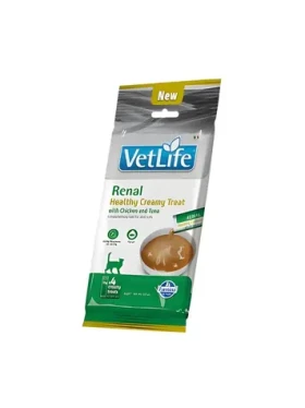 Vet Life Feline Creamy Renal Chicken Tuna 60 g / Pamlsek pro kočky / podpora funkce ledvin